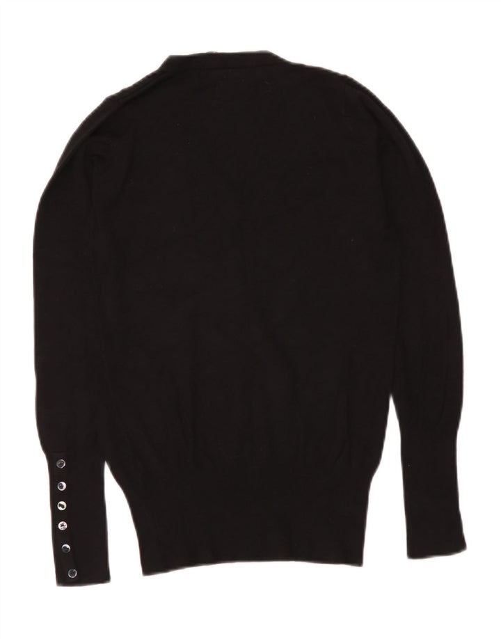Pulover pentru femei cu decolteu în V Zara UK 10 Mic Negru