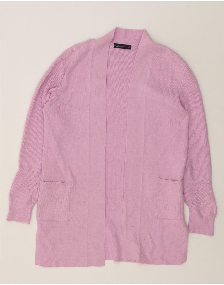 Pulover cardigan deschis pentru femei Marks & Spencer UK 12 Roz mediu