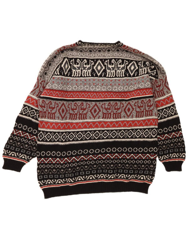Pulover pentru bărbați Stefanel, cu gât turnut, mare, multicolor, Fair Isle