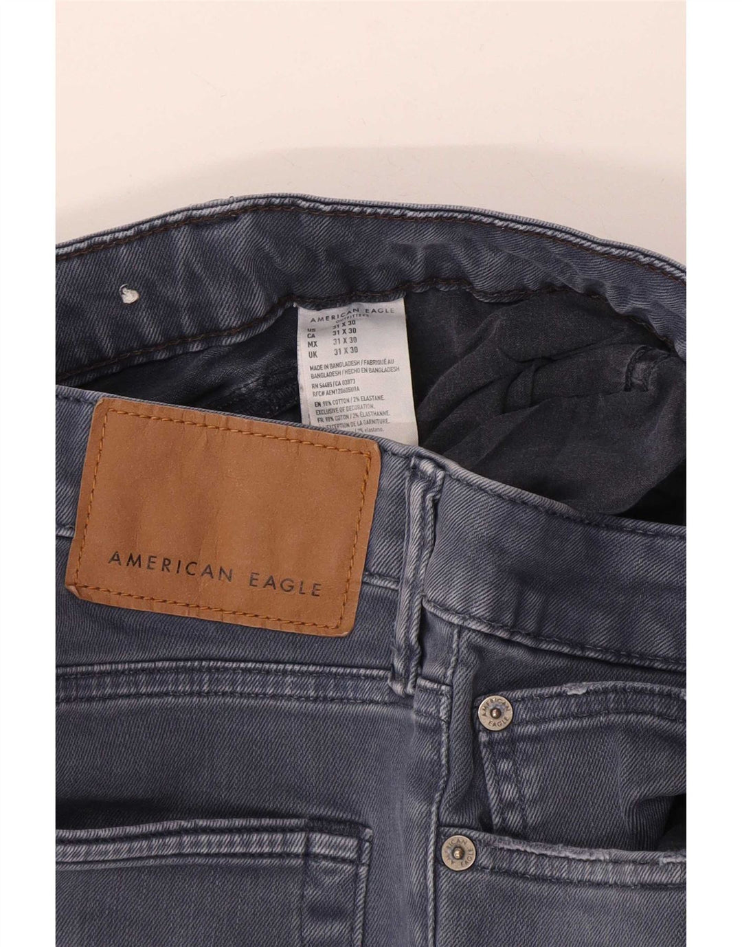 Blugi slim pentru bărbați American Eagle W31 L30 bumbac albastru