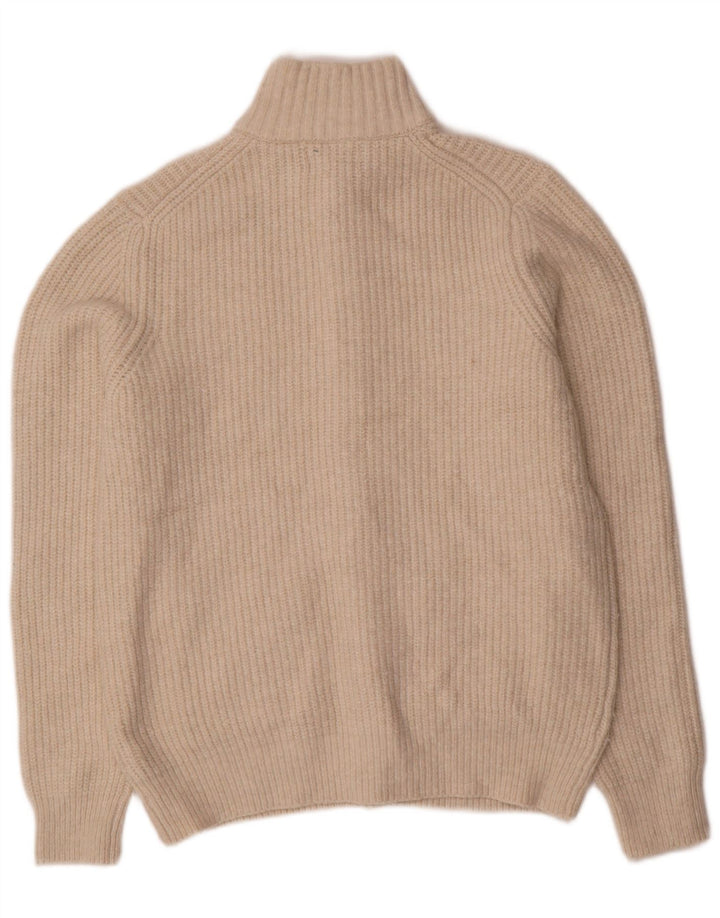 Pulover cardigan pentru bărbați Marks & Spencer, lână, bej mediu