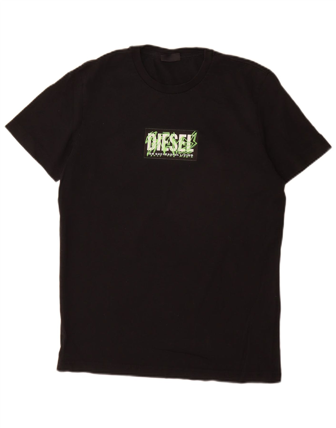 Tricou grafic pentru bărbați Diesel Top mic, negru, bumbac