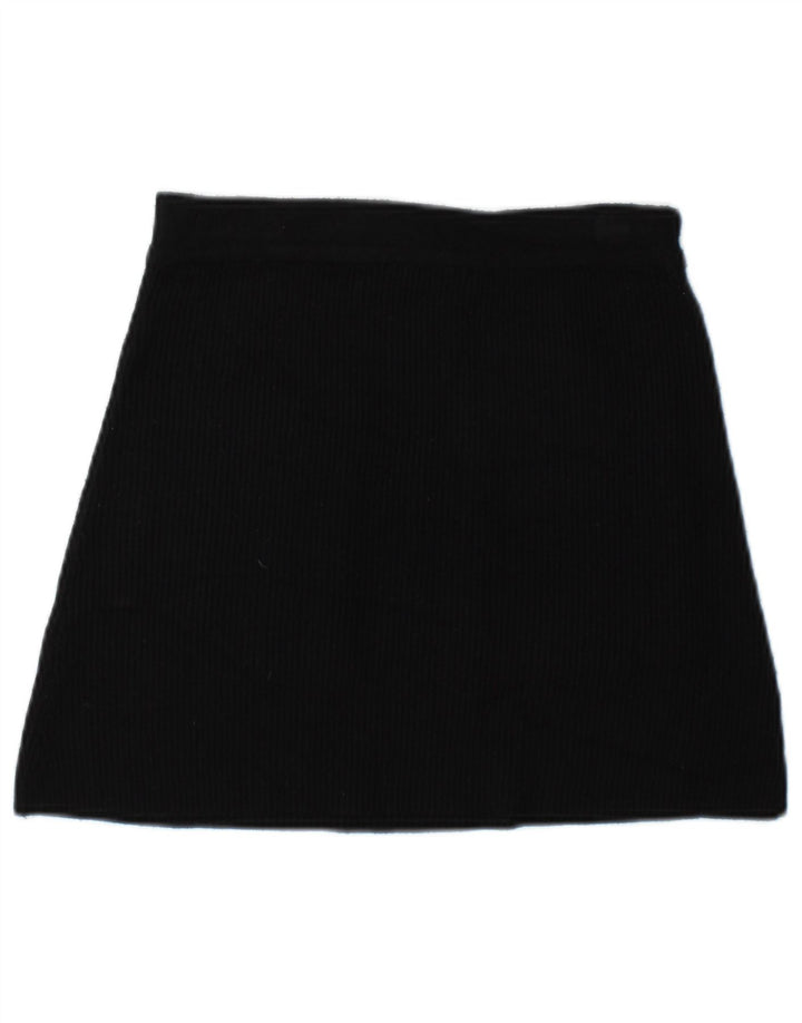 Fusta mini tricotată pentru femei Zara Mic W26 Viscoză Neagră