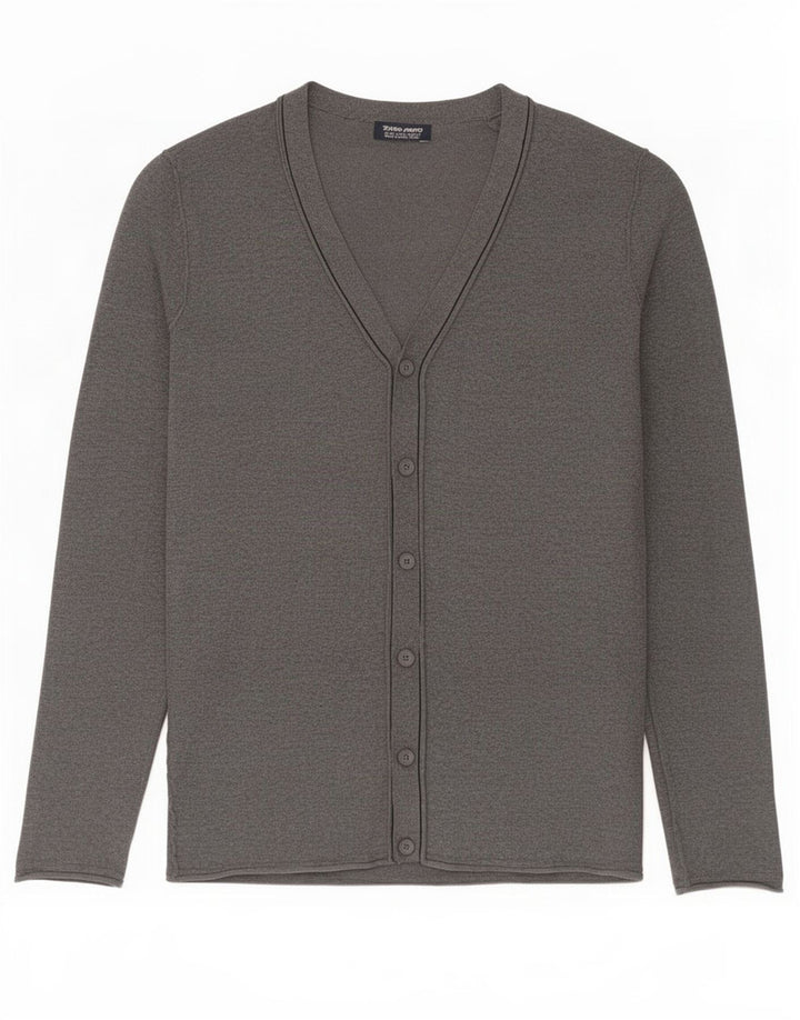 Pulover cardigan pentru bărbați Zara XL gri