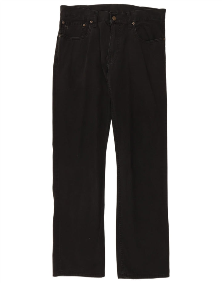 POLO RALPH LAUREN Blugi drepti pentru bărbați W32 L32 bumbac negru