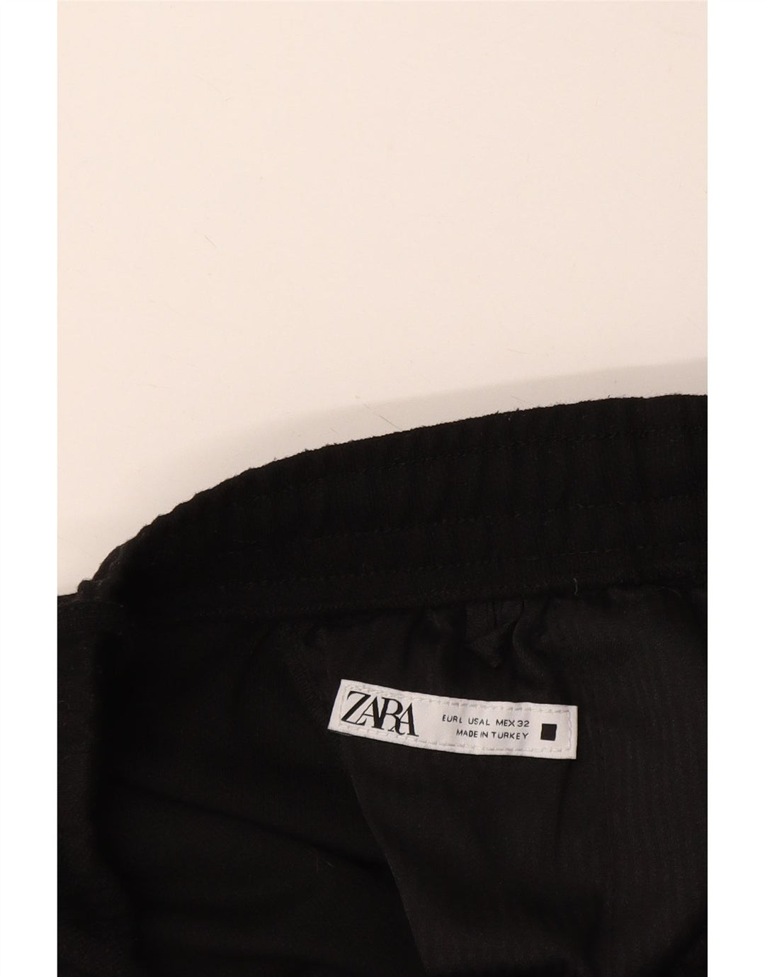 Pantaloni chino conici pentru femei Zara UK 16 Large W32 L27 Negru