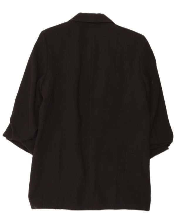 Jachetă pentru femei Zara cu mâneci 3/4 deschise, UK 14 Medium Negru