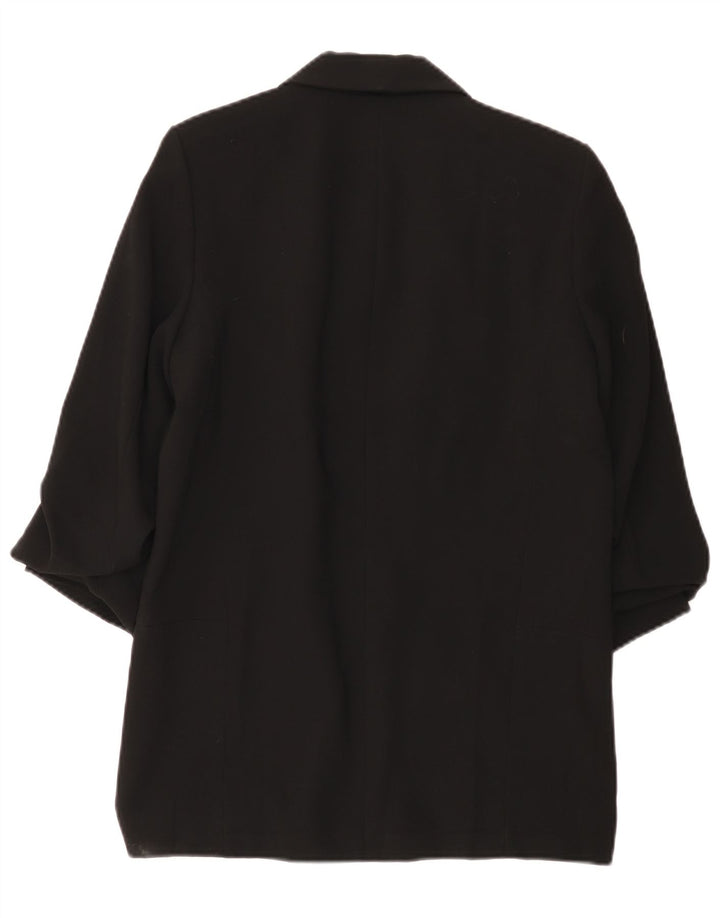 Jachetă pentru femei Zara cu mâneci 3/4 deschise, UK 14 Medium Negru
