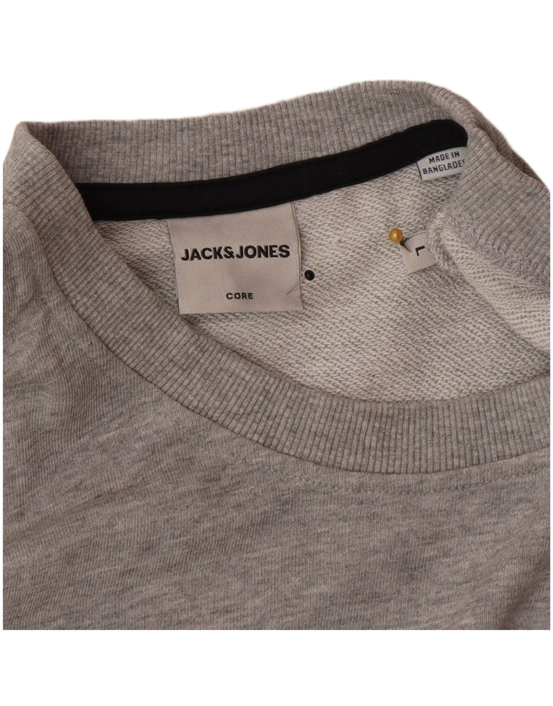 Pulover pentru bărbați Jack & Jones Pulover mare din bumbac cu pete gri