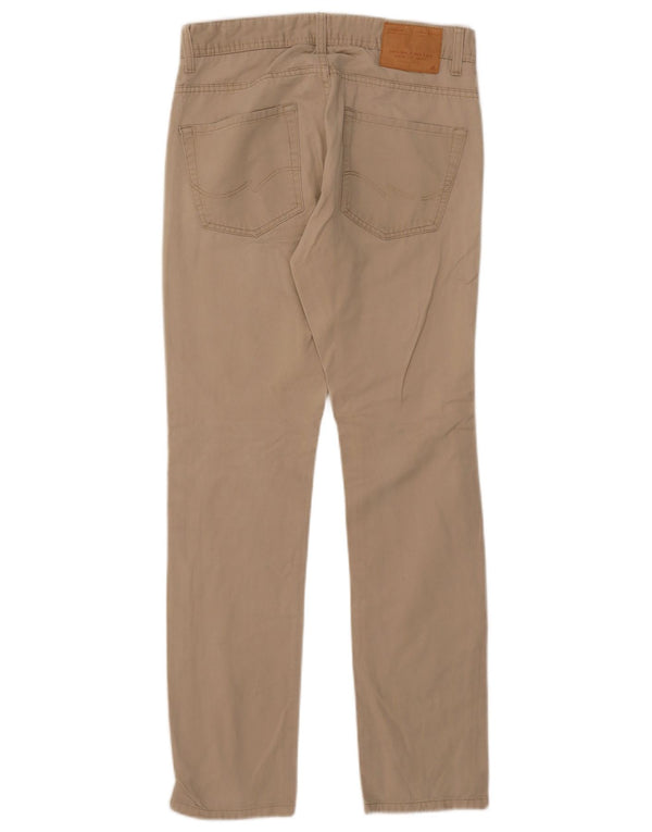 Pantaloni casual slim pentru bărbați Jack & Jones W30 L30 bej