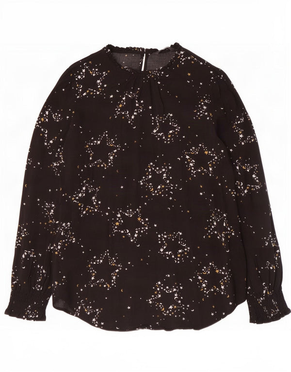 Bluză pentru femei Marks & Spencer, cu model abstract, UK 14, mare, negru