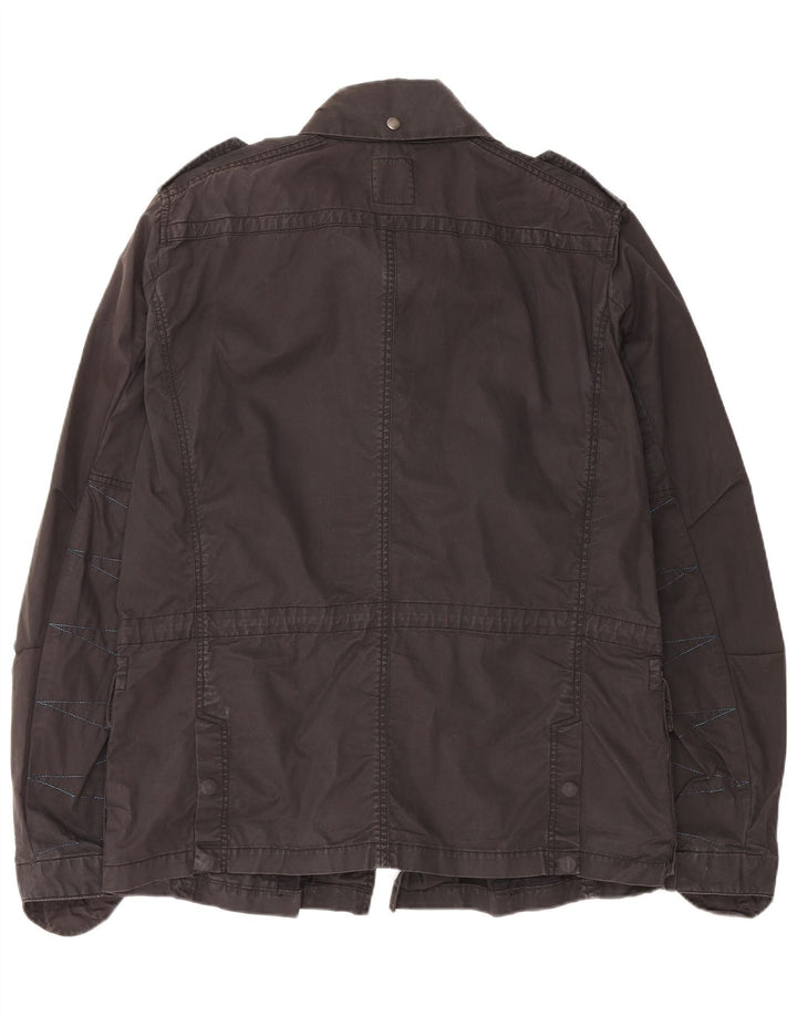 Jachetă militară pentru bărbați DIESEL UK 44 2XL bumbac negru