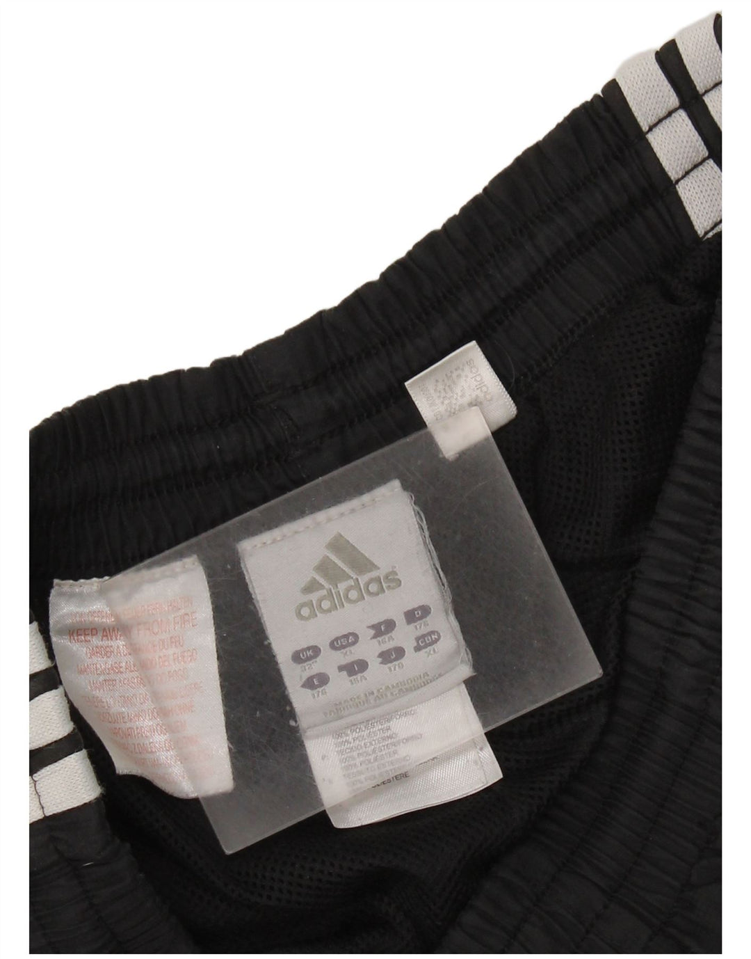 Pantaloni de trening Adidas baieti 15-16 ani poliester negru