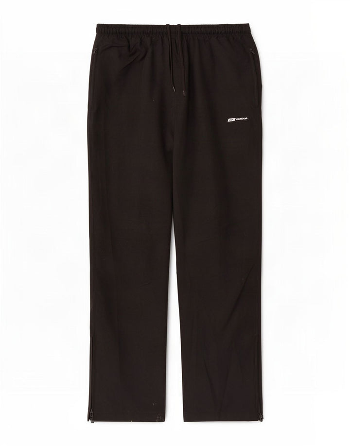 Pantaloni de trening Reebok pentru bărbați, mari, negru, poliester
