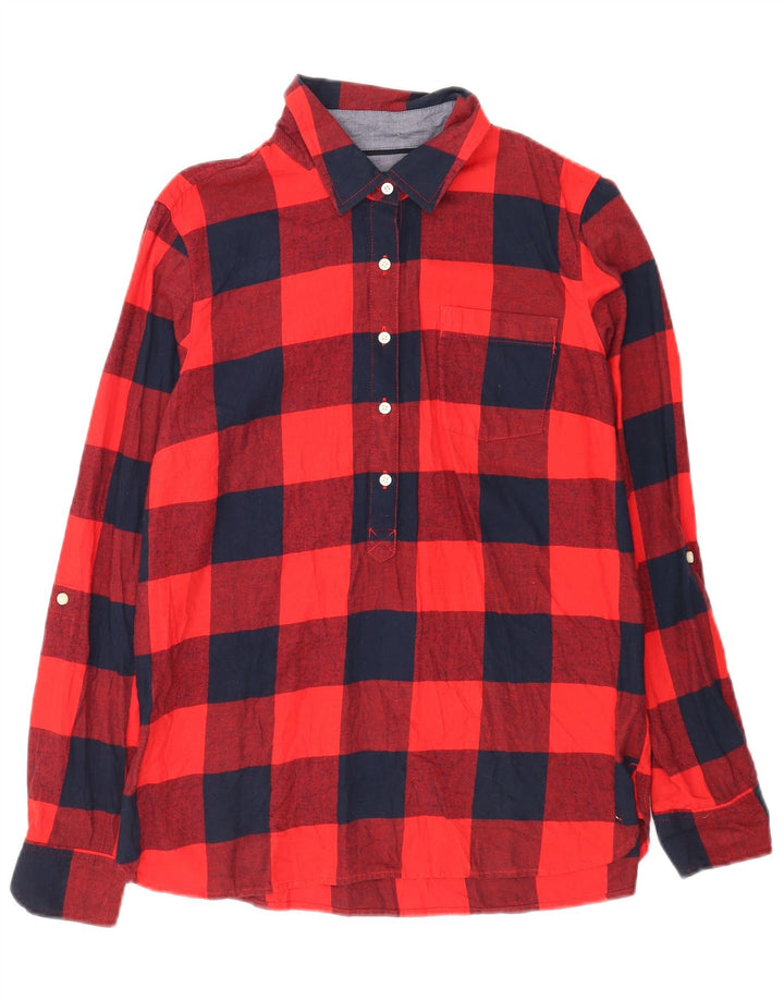 Cămașă de flanel pulover pentru femei Tommy Hilfiger UK 14 Medium Red Gingham