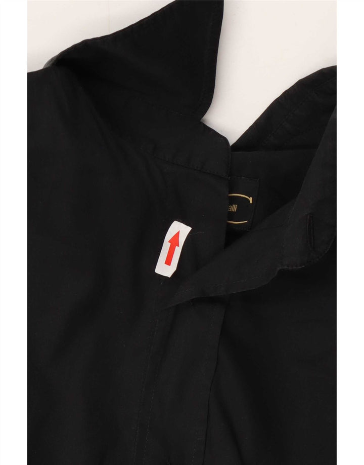 Just Cavalli Womens Shirt UK 14 Medium Black