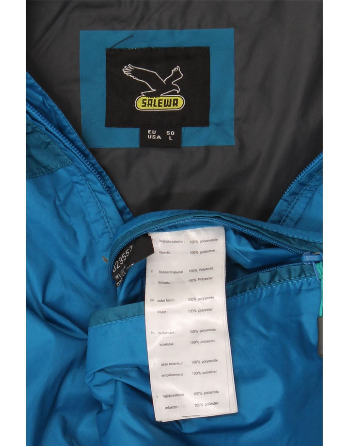 SALEWA Jachetă de ploaie cu glugă pentru bărbați EU 50 Poliamidă mare albastră