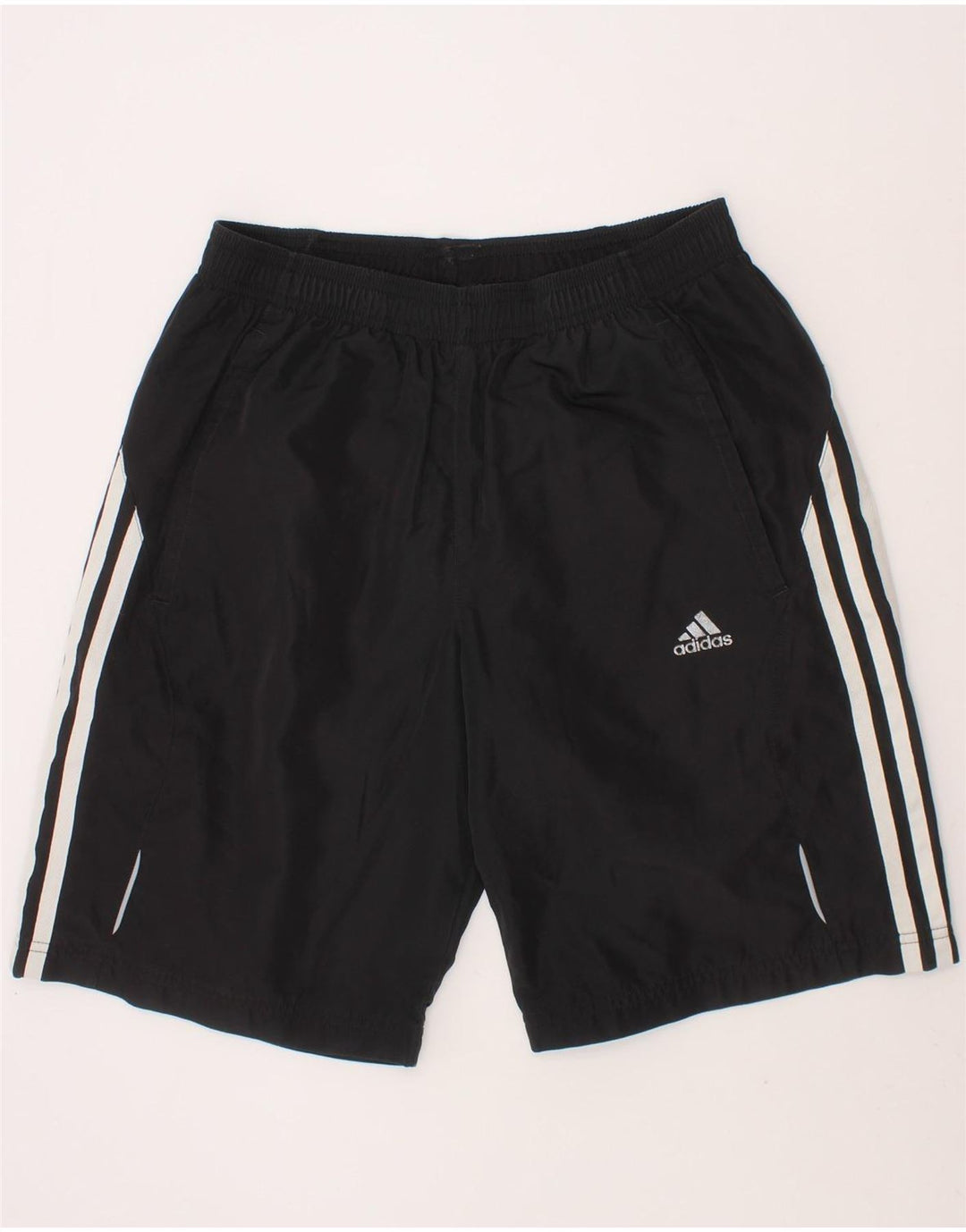 ADIDAS Boys Sport Shorts 13-14 Years  Black Polyester Vintage Adidas and Second-Hand Adidas from Messina Hembry 