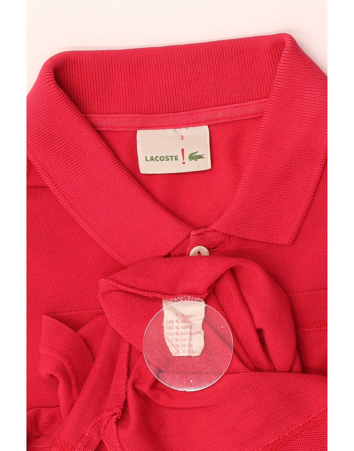 Tricou polo pentru bărbați Lacoste Mărimea 3 Bumbac roz mic