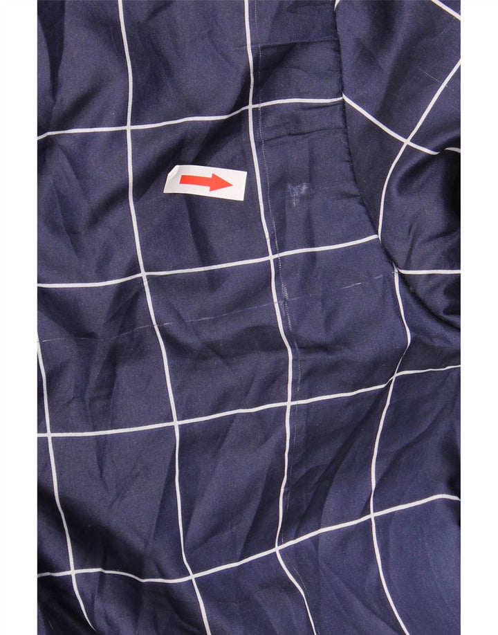 Bomber pentru femei VINTAGE UK 14 mare, albastru marin Check