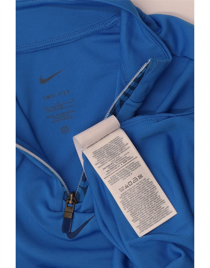 Trening pentru fete Dri Fit Zip Neck Pullover Top 12-13 ani mare albastru
