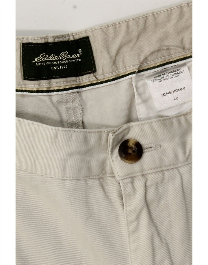 EDDIE BAUER Pantaloni scurți chino pentru bărbați W40 XL, bumbac alb