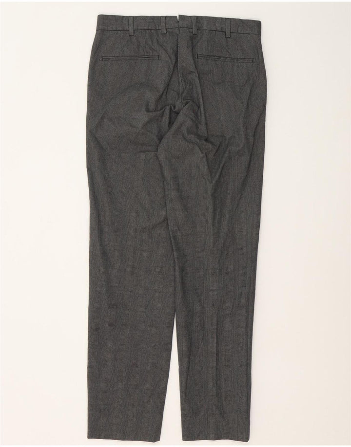 MASSIMO DUTTI Pantaloni de costum pentru bărbați EU 40 Medium W31 L31 Gri Houndstooth
