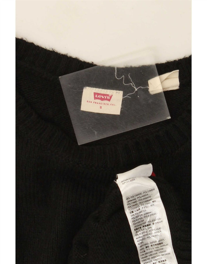 Pulover Levi's pentru femei cu gât de barcă, UK 10 Poliamidă neagră mică