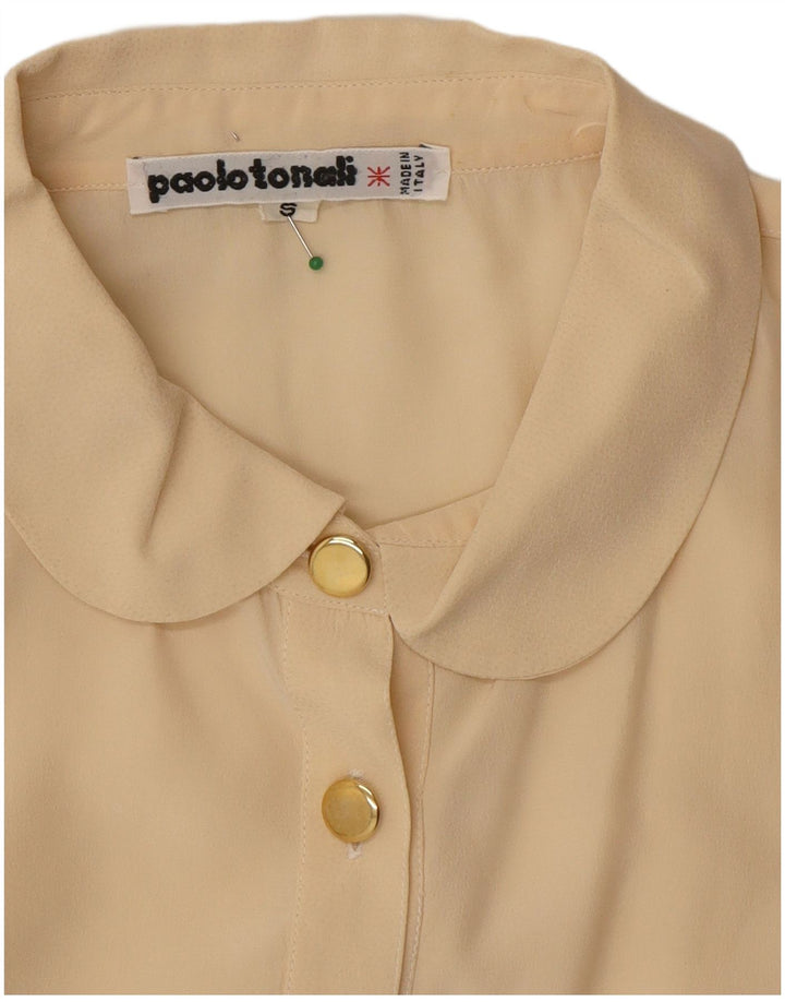 Bluză supradimensionată pentru femei Paolo Tonali Top UK 10 Small Beige