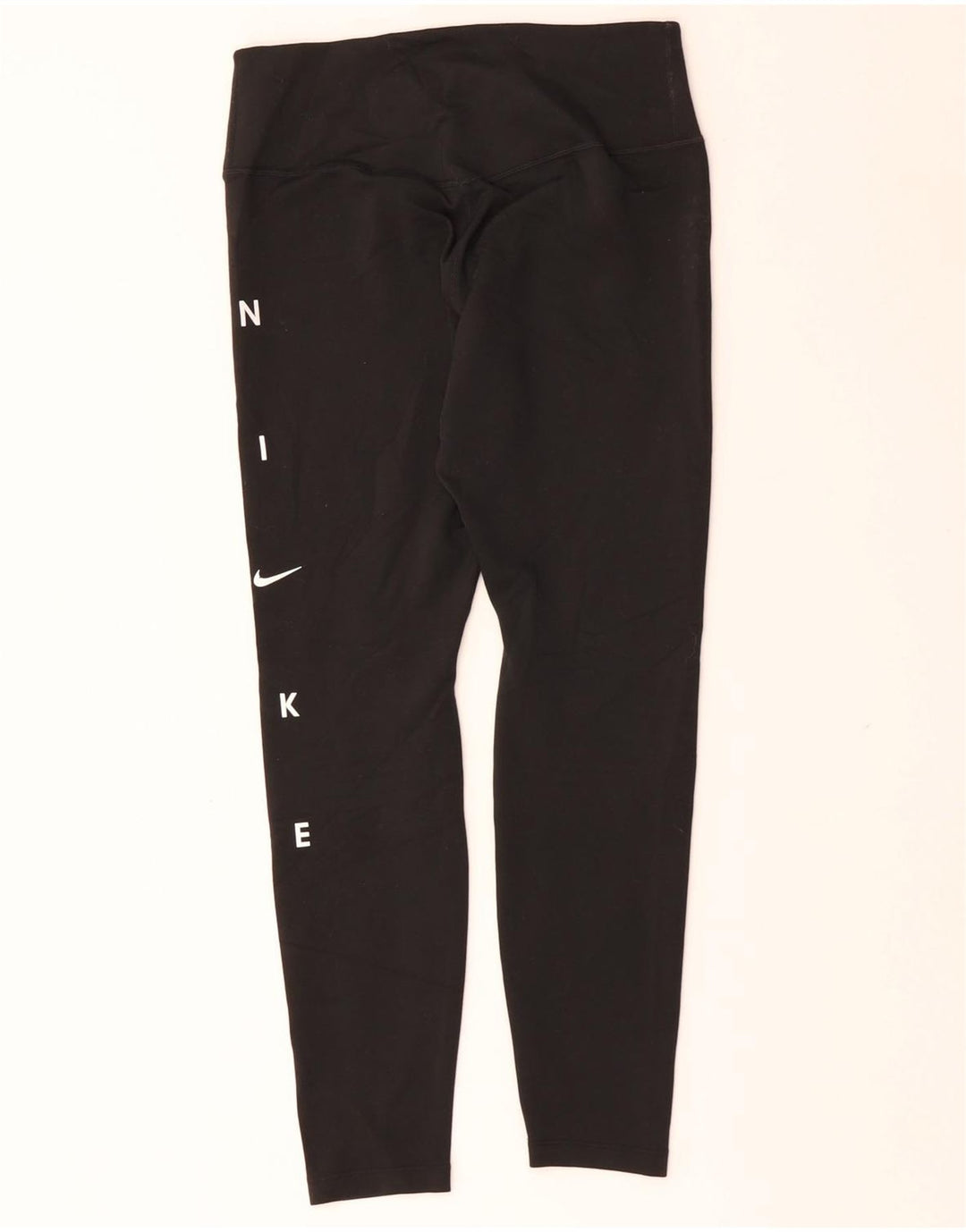 Leggings NIKE Dri Fit Graphic Capri pentru femei UK 12 Poliester mediu negru