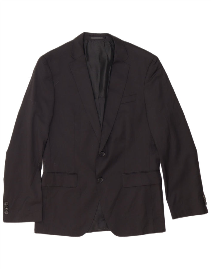 Blazer pentru bărbați HUGO BOSS cu 2 nasturi, UK 38 Medium Black