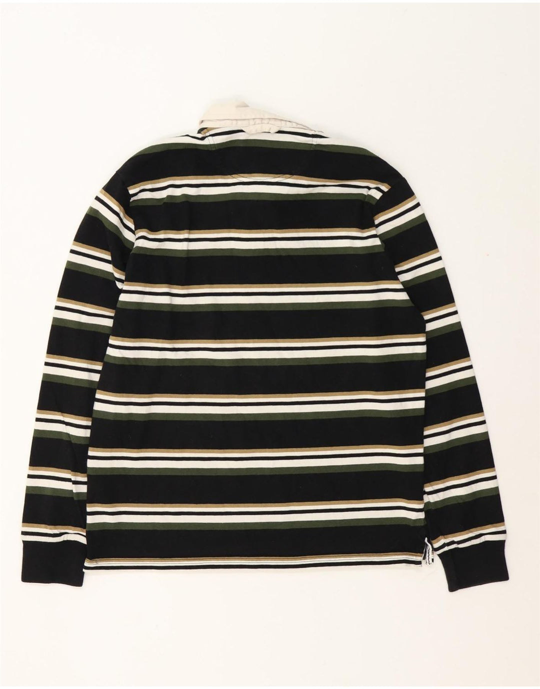 Tricou polo rugby cu mânecă lungă pentru bărbați Marks & Spencer, cu dungi negre medii