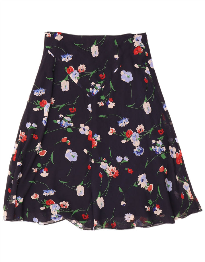 Fustă A-Line pentru femei Chaps US 10 Large W30 Bleumarin Floral Poliester