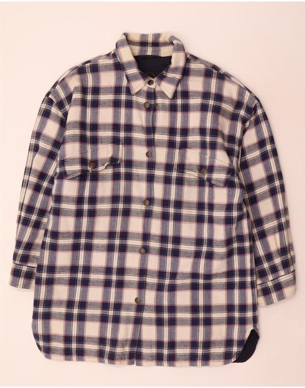 Cămașă Bogner pentru femei Lumberjack Flannel US 14 XL, bumbac cu carouri bleumarin