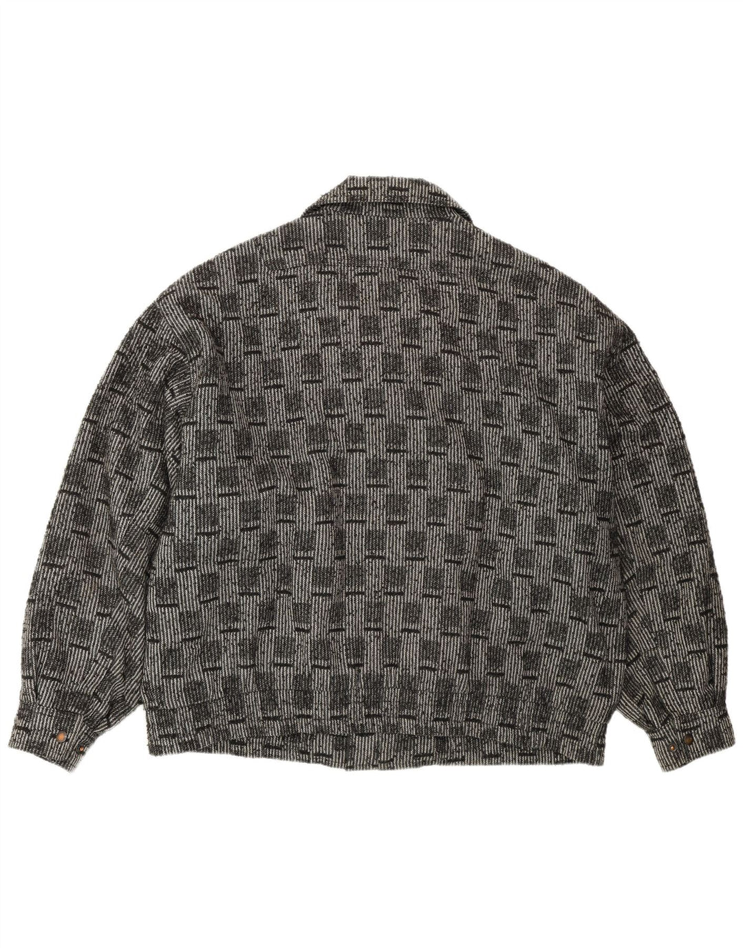 Bomber VINTAGE pentru bărbați IT 52 XL Lână cu carouri gri