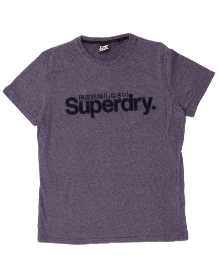 Tricou grafic pentru bărbați SUPERDRY Top XL Bumbac albastru