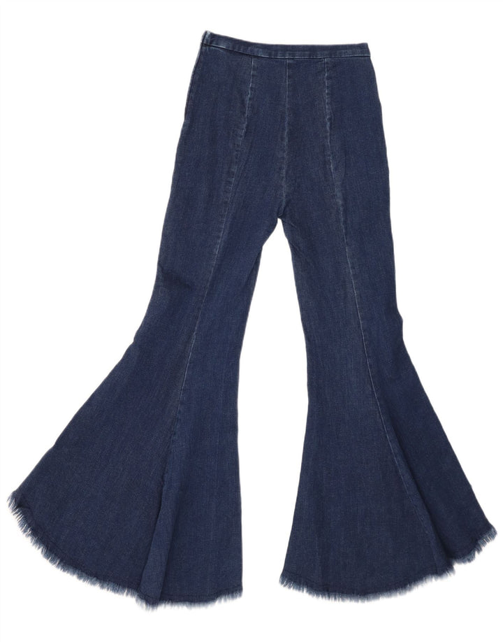 Blugi evazați pentru femei Zara XS W24 L29 bleumarin