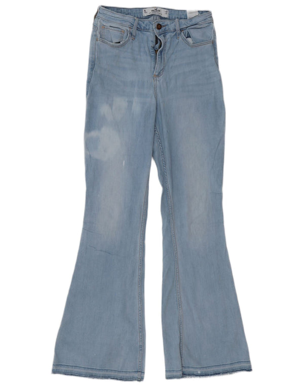Blugi evazați cu talie înaltă pentru femei Hollister US 9 Medium W29 L33 Blue