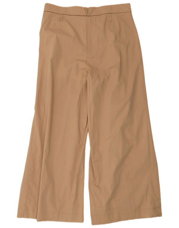 Pantaloni casual pentru femei cu talie înaltă Zara EU 38 2XL W34 L31 Bej