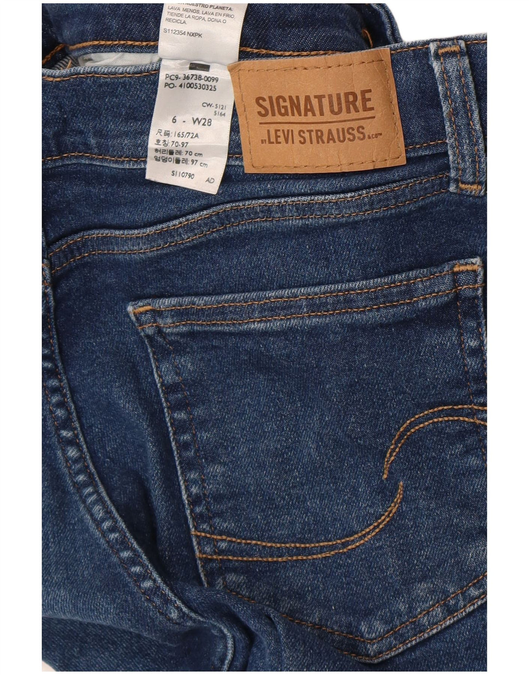 Blugi tăiați pentru femei Levi's Boyfriend US 6 Medium W28 L24 Bumbac albastru