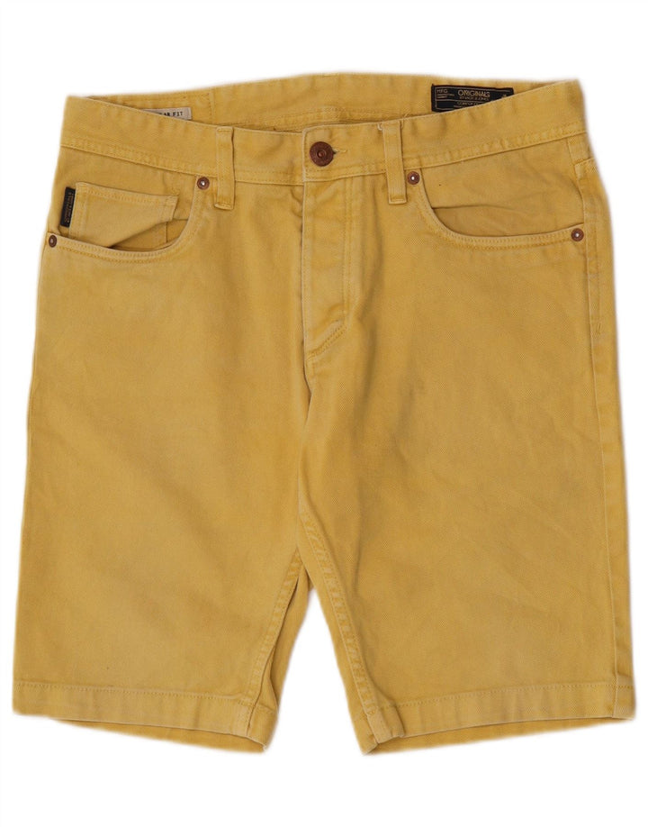 Pantaloni scurți din denim Jack & Jones pentru bărbați, de culoare medie, W32, galbene