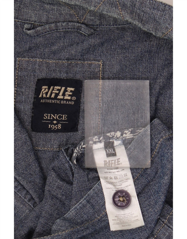Jachetă pentru bărbați Rifle Utility UK 44 2XL Bumbac bleumarin