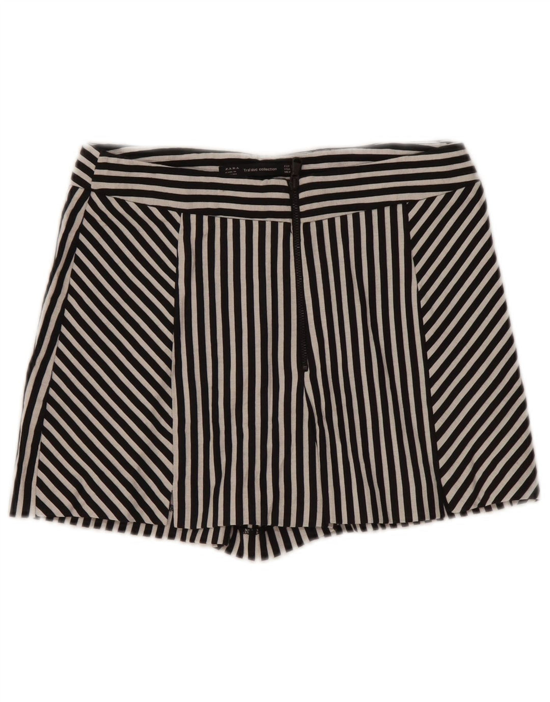 Fusta pentru femeie Zara UK 4 XS bumbac cu dungi negre