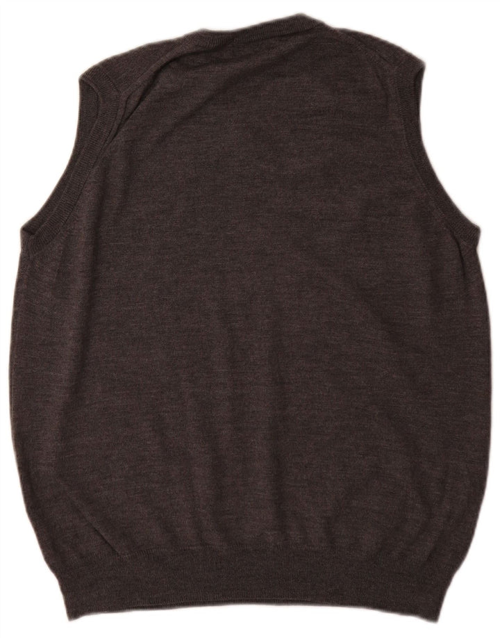 Marks & Spencer Vest pentru bărbați Tank Top Lână Merinos Gri mediu
