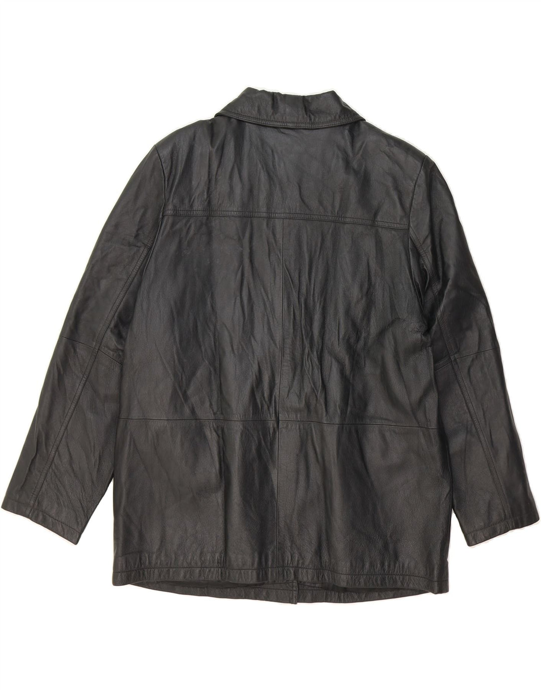 CANDA Womens 3/4 Sleeve Leather Jacket IT 48 XL Black Leather Vintage Canda and Second-Hand Canda from Messina Hembry 