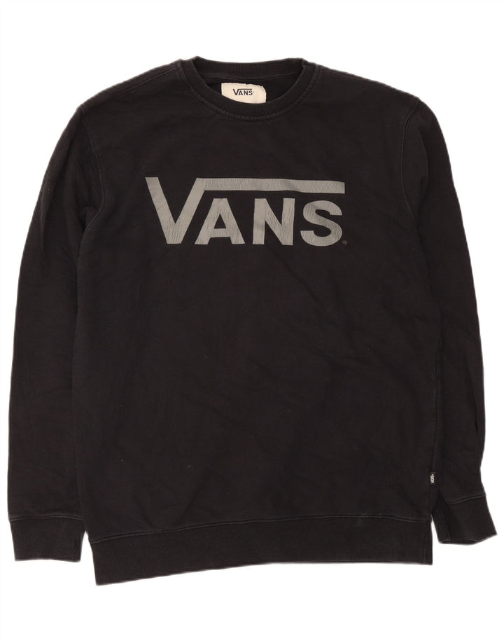 Hanorac grafic pentru bărbați Vans Jumper XL bumbac negru