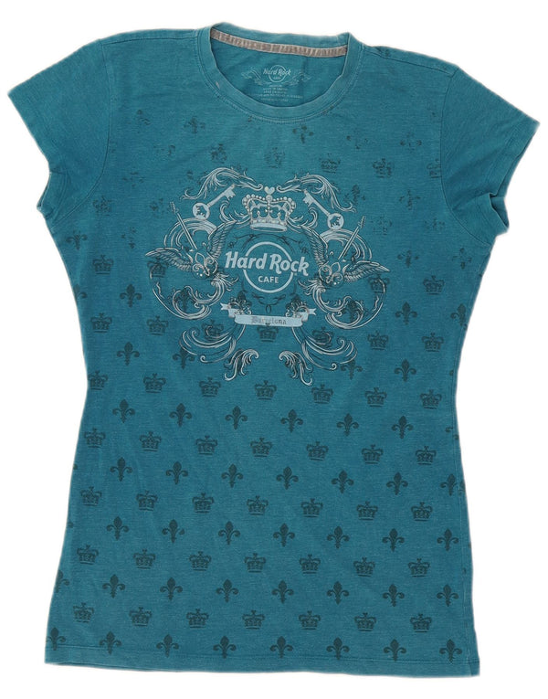 Hard Rock Cafe Barcelona Tricou grafic Top UK 12 Medium Blue
