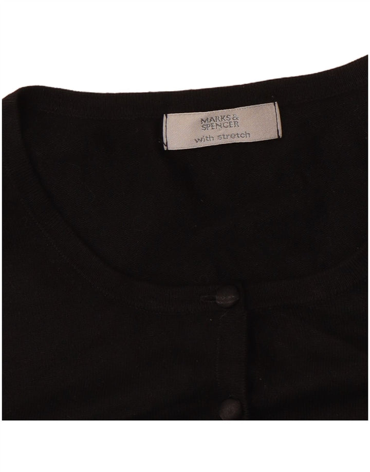 Pulover cardigan pentru femei Marks & Spencer UK 14 Medium Negru