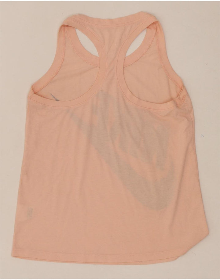 NIKE Womens Graphic Vest Top UK 12 Medium Pink Polyester Vintage Nike and Second-Hand Nike from Messina Hembry 