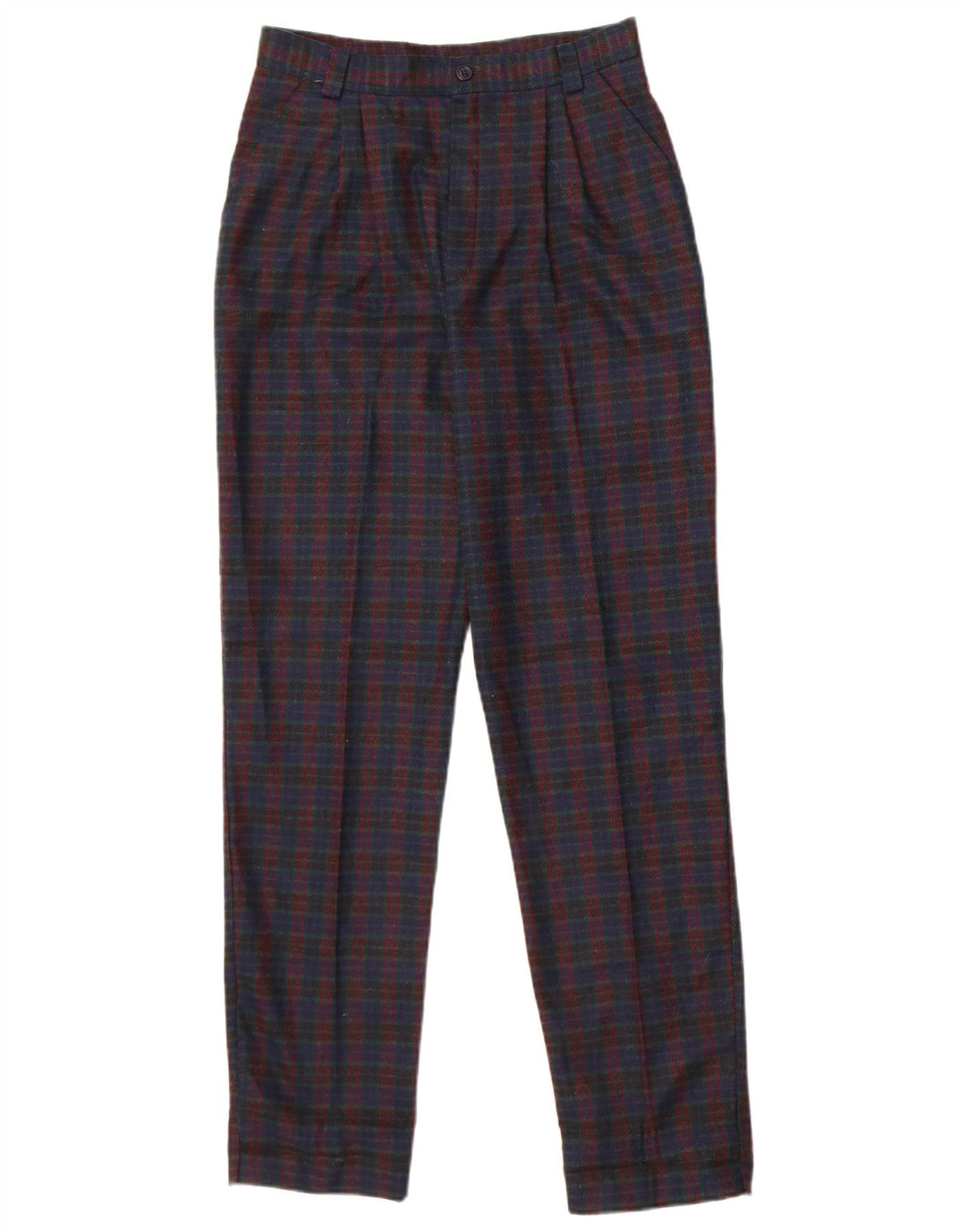 Pantaloni chino Sivar pentru femei IT 42 Medium W26 L30 Bleumarin Check